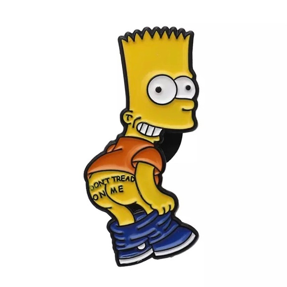 6/$30 Don’t Tread On Me Bart Simpson Enamel Pin - Picture 1 of 2
